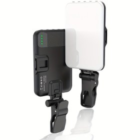 Resim Taşınabilir 60 LED Selfie Işığı, 2200Mah Şarj Edilebilir Bataryası, Klips Tasarımı, CRI 97+, Ve Telefonlar Ve Web Kameralarında Fotoğrafçılık, Makyaj Ve Video Aramaları İçin Üç Aydınlatma Modu ile. 