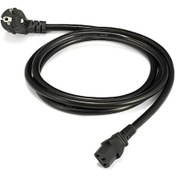 Resim Power Güç Kablosu C13 IEC 320 Enerji Kablosu Monitör Pc Yazıcı Elektrik Kablosu 3 M 