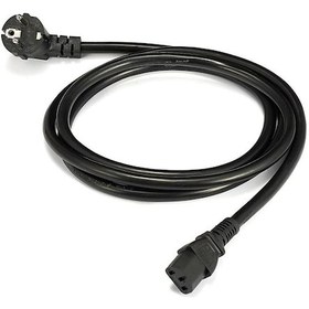 Resim Power Güç Kablosu C13 IEC 320 Enerji Kablosu Monitör Pc Yazıcı Elektrik Kablosu 3 M 