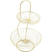 Resim Homyl Atıştırmalıklar Sebze Standı , 2 Katlı Şık Meyve 