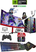 Resim DMC N307 (PUBG,GTA 5) Ryzen 7 5700,32GB RAM,1TB M.2,RTX5060 8gb 24" 180hz Oyuncu Masaüstü Bilgisayar 