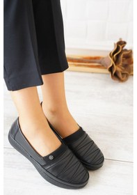 Resim Celira Siyah Büyük Numara Anne Ayakkabı Hs00325 Siyah 