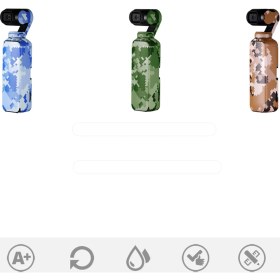 Resim Pgytech Dji Osmo Pocket İçin Sticker Set 3'lü 