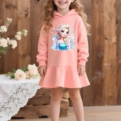 Resim Disney Prenses Kızlar için Kapüşlu Sweatshirt Elbise - Uzun Kollu Diz Boyu Bol Kesim ile Snow White & Minnie Mouse Baskısı, Rahat Sonbahar/Kış Günlük Giyim, Sevimli Karikatür Karakter Tasarımı için Dış Mekan Oyunları ve Günlük Giyim, Kızlar için Prenses Elbiseleri, Oyun Sever Çocuklar Modası, Rahat Çocuk Giyimleri 