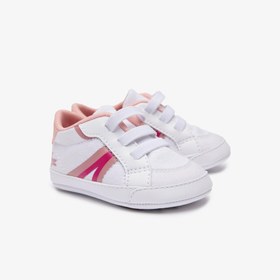 Resim Lacoste L004 Bebek Beyaz Spor Ayakkabı 