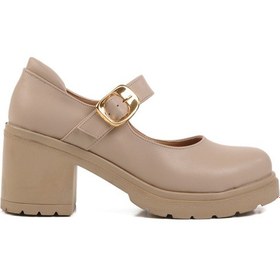 Resim Aspor Bej Topuklu Kadın Casual Ayakkabı Çok Renkli 