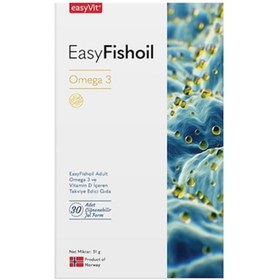 Resim Easy Fish Oil Yetişkin 30 Çiğnenebilir Jel Form 