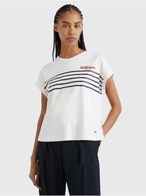 Resim Tommy Hilfiger Rlx Stripe Emb C-nk Ss 