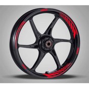 Resim Redline Grafik Cbr Reflektif Kırmızı Beyaz Jant Şerit Takımı 