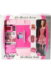Resim Mey İthalat 02318 Anlily Bebekli Mutfak Dolabı Oyun Seti 