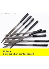 Resim Zımpara Törpü 14 CM Eğe Seti 10 Parça 