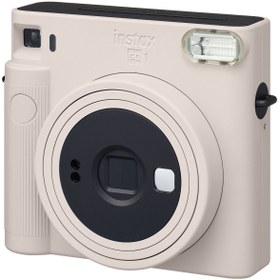 Resim Fujifilm Instax SQ1 Beyaz Fotoğraf Makinesi 10lu Kare Film ve Pleksi Çerçeve 