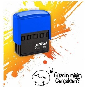 Resim Güzelin Miyim Gerçekten Özel Tasarım Siyah Kaşe Diğer 