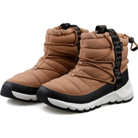 Resim THE NORTH FACE Thermoball Lace Up Wp Kadın Kar Botu Kahverengi 