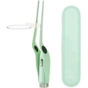 Resim Vkemall Işık Yayan Kulak Kiri Temizleme Aleti, Paslanmaz Çelik Kulak Kaşık Cımbız Bakım ,yeşil 