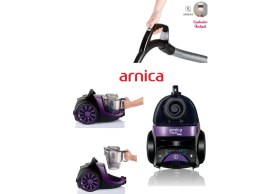 Resim Turbo Fırçalı Halı Döver Başlık Tesla Premium Toz Torbasız Sessiz Elektrikli Süpürge Mor 