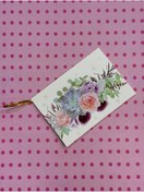 Resim demontecraft Hediye kartı not karti 6.5x9.5 ölçü 1 adet 