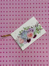 Resim demontecraft Hediye kartı not karti 6.5x9.5 ölçü 1 adet 