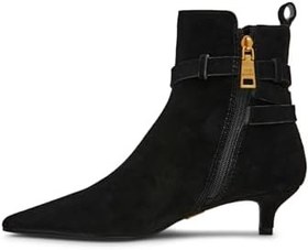 Resim Steve Madden Roller Black Suede Topuklu Bot, 5003318785 