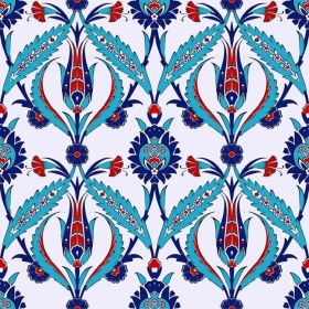 Resim Kütahya Hedef Çini AC66 20 x 20 Dekoratif Çini 