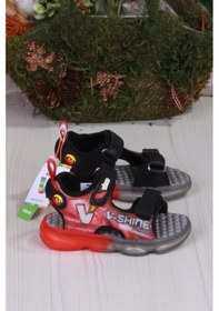 Resim Vicco 332.b25y.255 Felipe Siyah Rahat Esnek Işıklı Erkek Çocuk Sandalet Siyah 