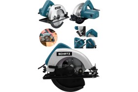 Resim Schatz 800W Bakır Sargı Sjs Metal Şanzıman Sunta Kesme Daire Testere Makinesi Mavi 180MM 