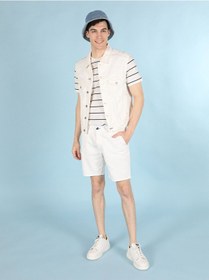 Resim Colin'S Slim Fit Dar Kesim Düğme Detaylı Beyaz Jean Erkek Yelek Cl1059516_Q1.V1_Dn42127 