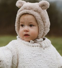 Resim honeybunny Teddy Kulaklı Bebek Çocuk Şapka Bere 
