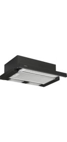 Resim Esty 1350 Siyah 60 cm Sürgülü Aspiratör Çift Motor 310 m3/saat Maksimum Emiş Özellik 