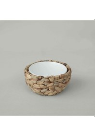 Resim Linens Straw Porselen 16,5x9 Cm Sunum Kasesi Beyaz 