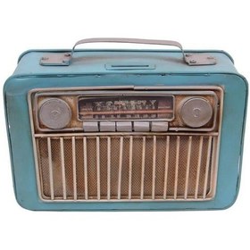 Resim Dekoratif Metal Radyo Kumbaralı Hediyelik 