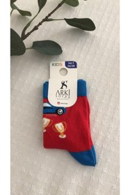 Resim Meri Meli Design Çocuk Araba Desenli Soket Pamuklu Çorap 