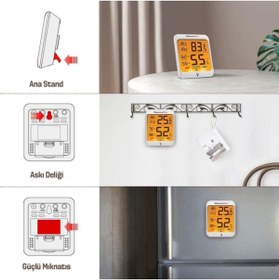 Resim ThermoPro Tp53 Termometre Iç Mekan Dijital Sıcaklık Ve Nem Ölçer 