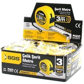 Resim 12 Adet 3mt X 16mt Stoplu Şerit Metre 5399 1 