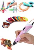Resim MUHEN Ergonomik ve Fonksiyonel 3D Kalem Pen Üç Boyutlu Yazıcı Sanat İçin Yüksek Sıcaklıkta Plastik Eriyik 