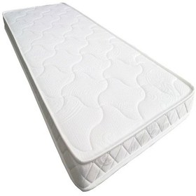 Resim Sitehome Beyaz Tek Kişilik Bondeks Sünger Havlu Kumaş Yaysız Yatak 100x190x15 