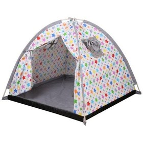 Resim Abbie Renkli Yıldızlar Oyun Çadırı Gri 