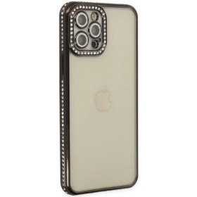 Resim 12 Kılıf Joke Taşlı Silikon - SIYAH-(5796) 