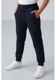 Resim Tommylife Lacivert Erkek Çocuk Jogger Fermuarlı Cep Standart Kalıp Manşetli Eşofman Alt - 64042 Lacivert 