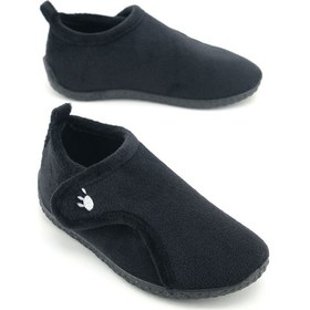 Resim Gezer Kışlık Erkek Çocuk Rahat Taban Cırt Cırtlı Ayarlanabilir Ev Okul Kreş Panduf Ayakkabı Siyah 