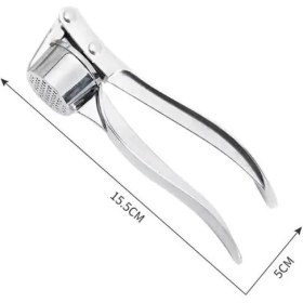 Resim Sarımsak Ezici Mutfak Sarımsak Presi/kıyma/kırıcı Ingiltere, Soyucu Sıkacağı Ağır Hizmet Sarımsak Presseri, Kullanıcı Dostu Doğrayıcı, Temizlemesi Kolay ve Dayanıklı 