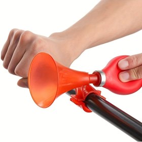 Resim 1 adet Klasik PVC Bisiklet Hava Çanı - Renkli Tasarımıyla Şeffaf Bisiklet Halkası Alarmı, Gençler için Dayanıklı Plastik Direksiyon Çanı, Bisiklet ve Araçlar için Bisiklet Aksesuarları 