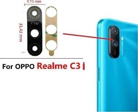 Resim OPPO REALME C3İ Arka Kamera Camı Lens Yapışkanlı 