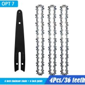 Resim Mingjin Shop 1 Opt 7 Tarzı Testere Beyaz Kılavuz Çubuğu Testere Zinciri Elektrikli Zincirli Testere Ahşap Kesme Ağaç Işleme Kuru Erik Tek Elle Bahçe Aleti Inç (Yurt Dışından) 