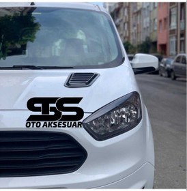 Resim Ford Courier Uyumlu Piano Black Kaput Üstü Havalandırma Izgarası (01) (Sts Oto Aksesuar) 