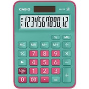 Resim Casio MX-12B-GNRD 12 Haneli Masaüstü Hesap Makinesi Yeşil-Pembe 