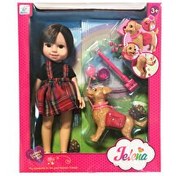 Resim Jelena Bebek Köpeğiyle Gezmede 