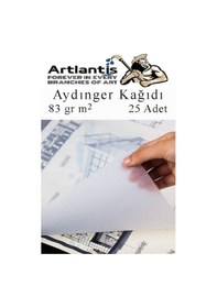 Resim Aydınger Kağıdı A3 83 Gr 25'li 1 Paket Eskiz Kağıdı Fatih Dereceli Kalem Hamur Silgi Sınav Silgisi Kalemtraş 