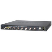 Resim 8-port Coax + 2-port 10/100/1000T + 2-port 100/1000X SFP Long Reach PoE over Coaxial Managed Switch Planet