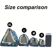 Resim Fochsia Mavi Xl Kuş Kafesi Aksesuar Seti: Papağan Hamak Salıncak Yatak Ve Oyun Alanı İle Sıcak Yuva 